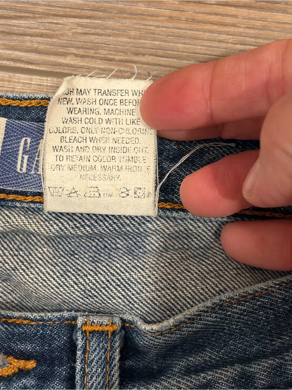 Vintage Gap Y2K bootcut 2002 button fly 6 regular frayed hem great condition - Picture 6 of 14
